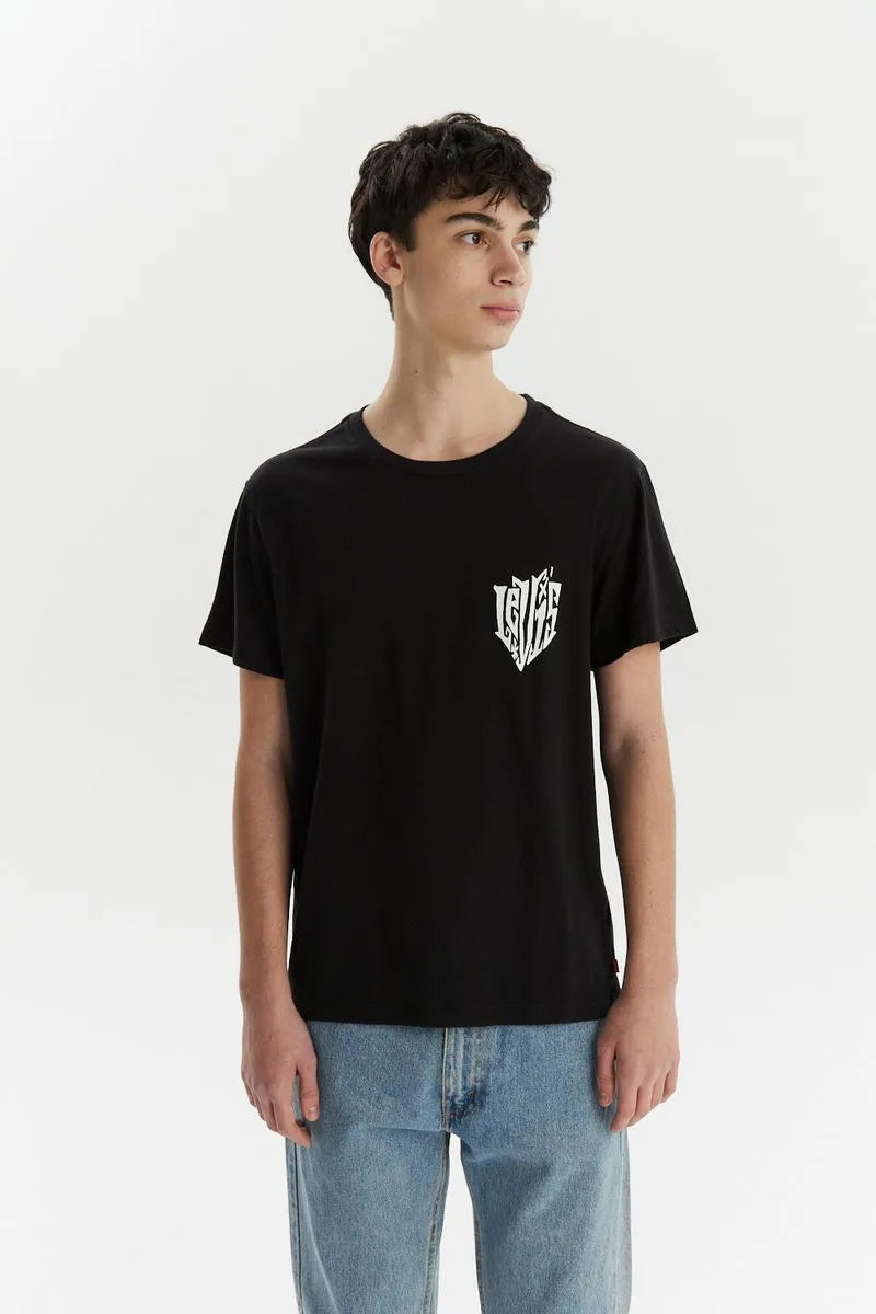 Remera Levis H Graphic Set In Neck Black - Main Image