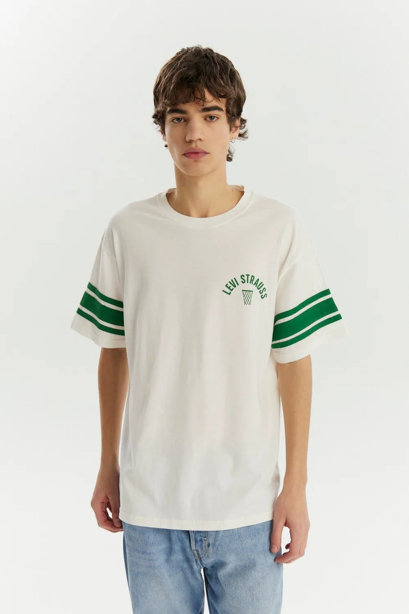 Remera Levis  Sports Vintage Tee  Ecru-Sporting Green