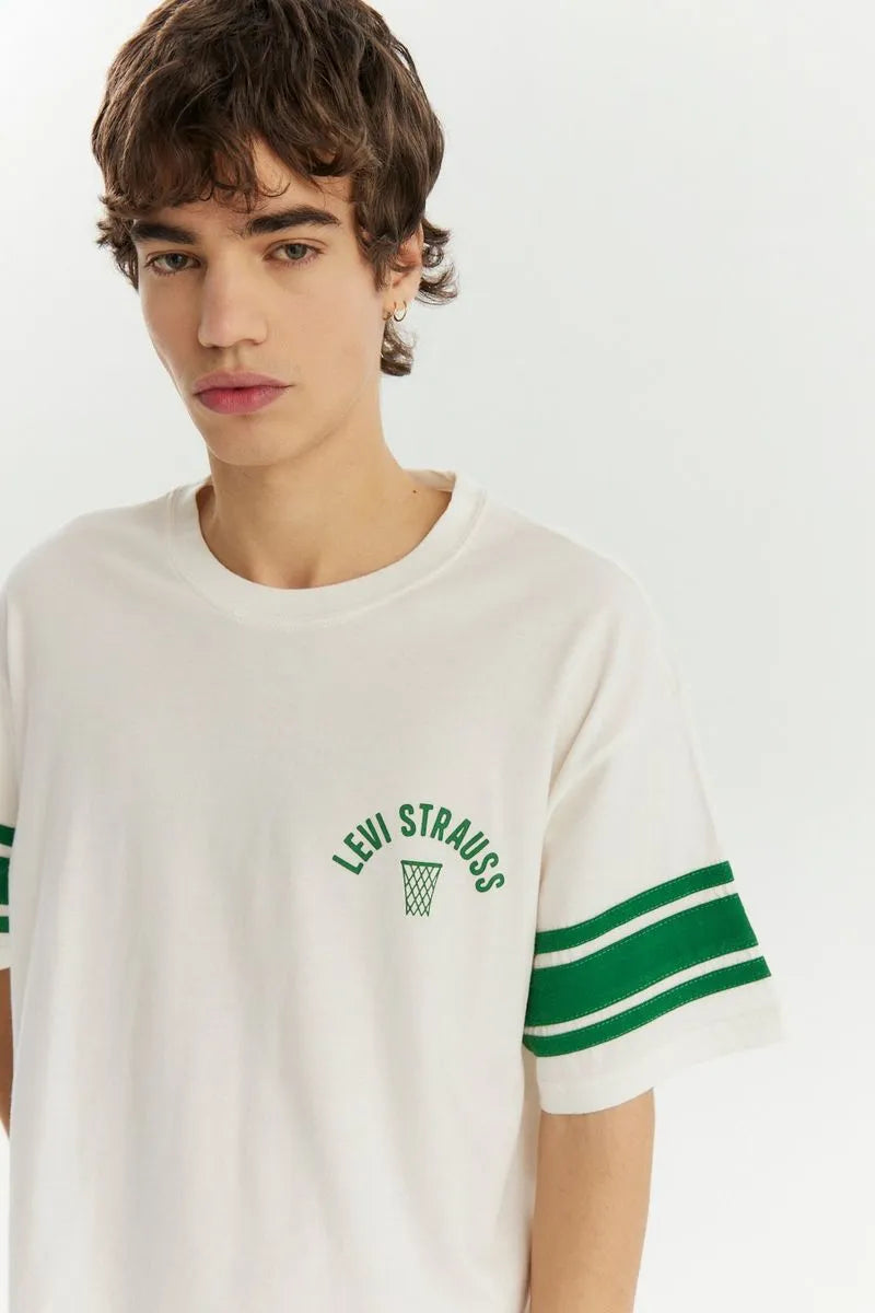 Remera Levis  Sports Vintage Tee  Ecru-Sporting Green