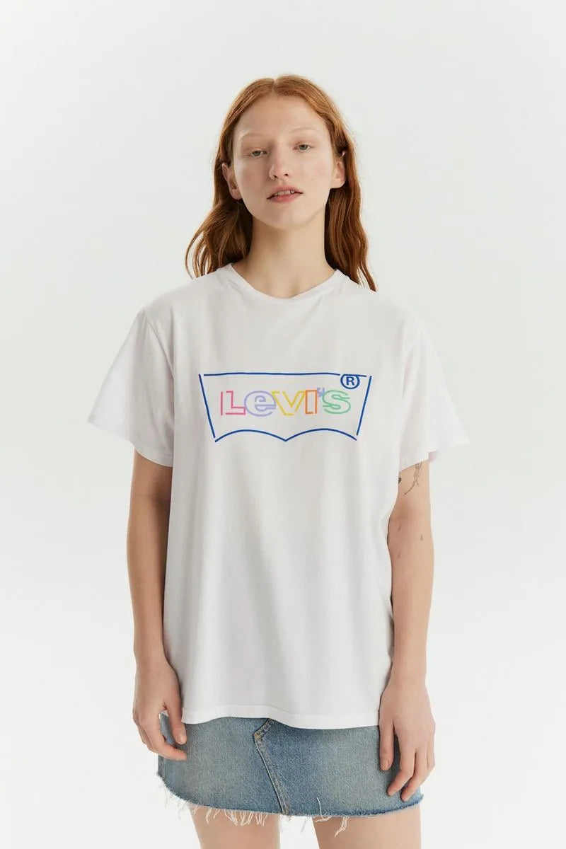 Remera Levis Mujer Graphic Jet Tee White