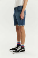 Bermuda Levis 511 Slim Cot Off Azul