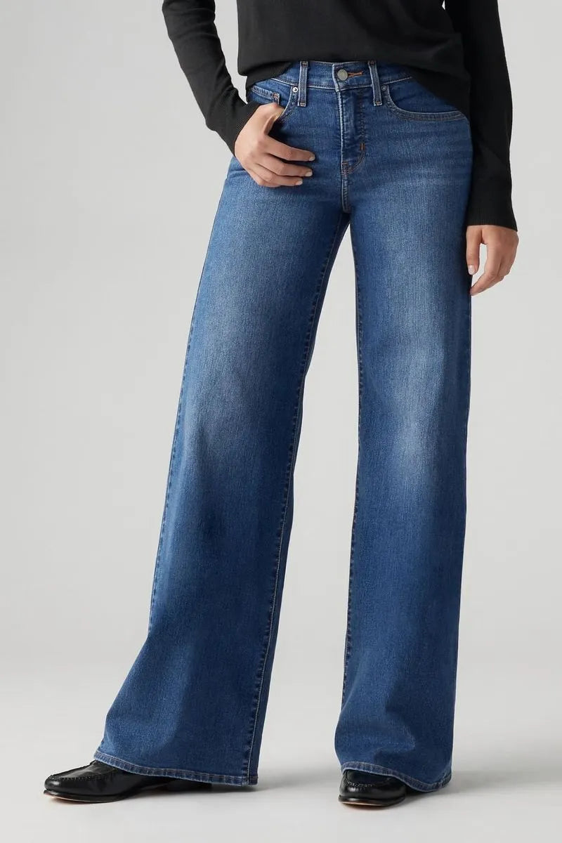 Jean Levis Wide Leg Clever Girl Medio Oscuro