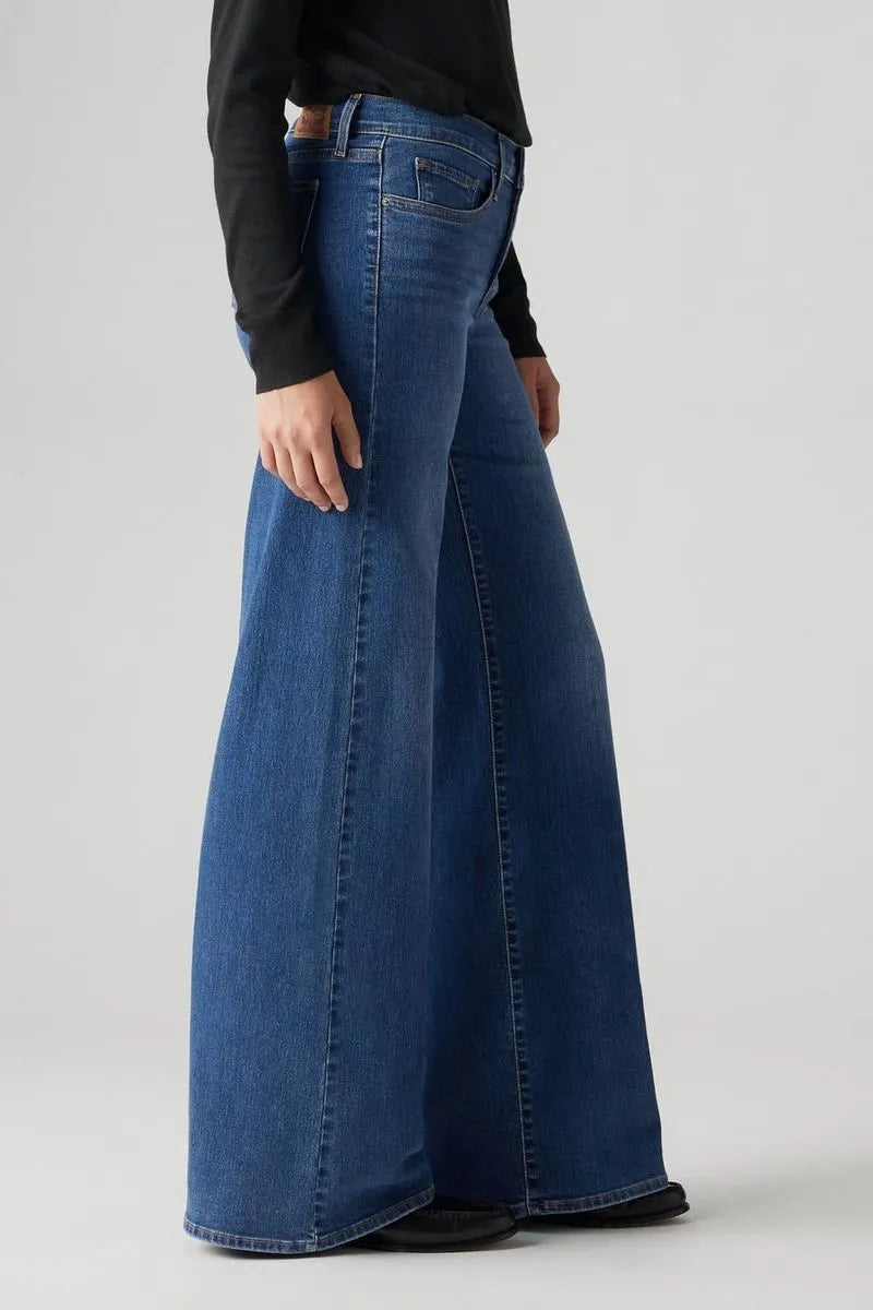 Jean Levis Wide Leg Clever Girl Medio Oscuro