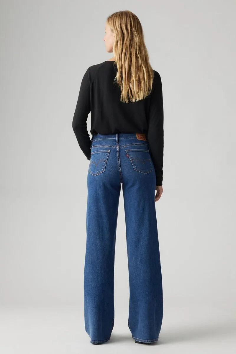 Jean Levis Wide Leg Clever Girl Medio Oscuro