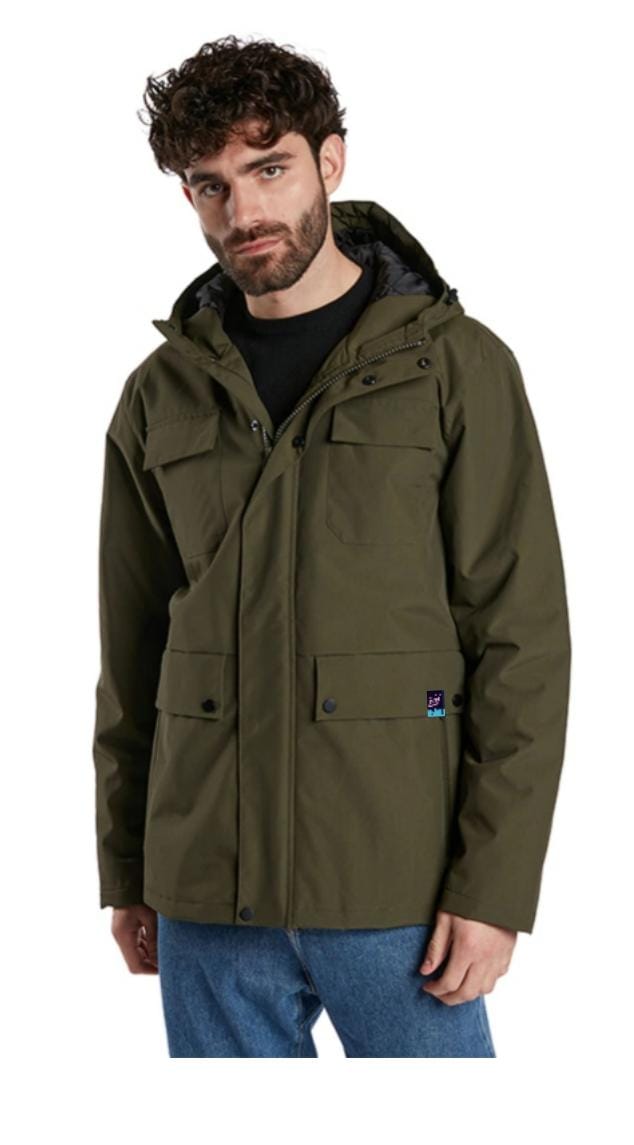 Campera King Of Art H Parka Militar Verde