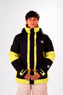 Campera de Nieve Ocn Snow Importado Negro/Amarillo