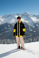 Campera de Nieve Ocn Snow Importado Negro/Amarillo