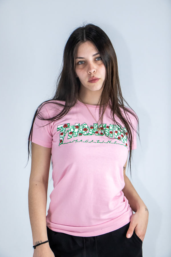 Remera Thrasher T-Shirt Women Rosa