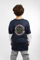 Remera Manga Larga Billabong Kids Wave Longtee Azul