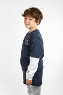 Remera Manga Larga Billabong Kids Wave Longtee Azul