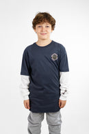 Remera Manga Larga Billabong Kids Wave Longtee Azul