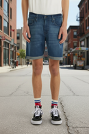 Bermuda Levis 511 Slim Cot Off Azul