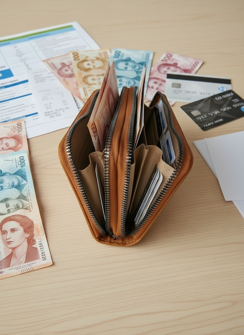 Billetera Ocn Kia Marrón