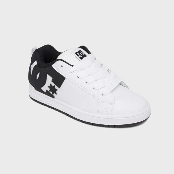 Zapatillas Dc Court Graffik Black White Kids