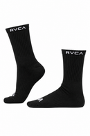 Medias Rvca Mid Crew Black
