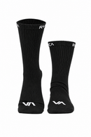 Medias Rvca Mid Crew Black