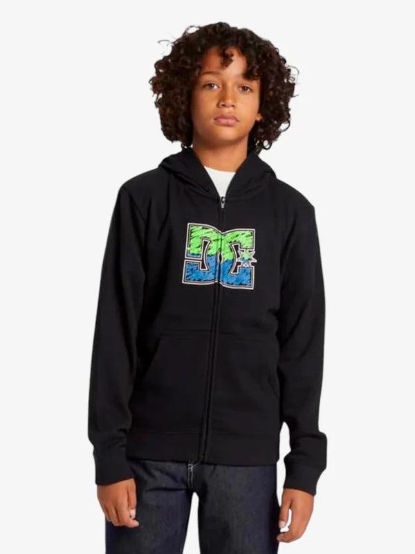 Campera Dc Kids Canguro Star Inline Negro