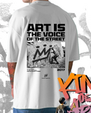 Remera King Of Art H Urban Shirt Blanco 702B3