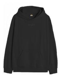 Buzo Kingpin H Canguro Classic Negro 7010