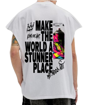 Musculosa King Of Art Mullet Blanco 702B2