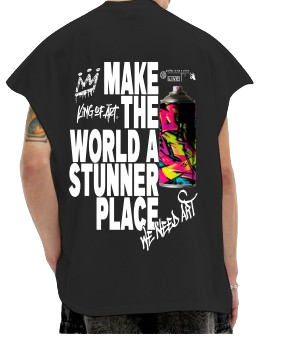 Musculosa King Of Art H Mullet Negro 701B2