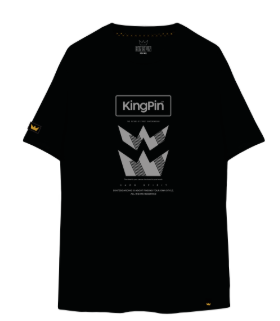 Remera Kingpin H Regular Negro 6016D