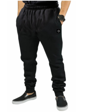 Jogging Ocn H Light Fist Esp Plus Size / Talle especial Negro 701
