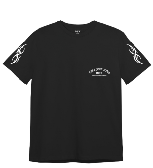 Remera Ocn Kids Gothic Print Negro 701V5