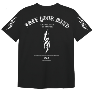 Remera Ocn Kids Gothic Print Negro 701V5
