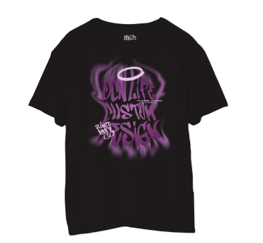 Remera Ocn Kids Over Tee Negro7017L