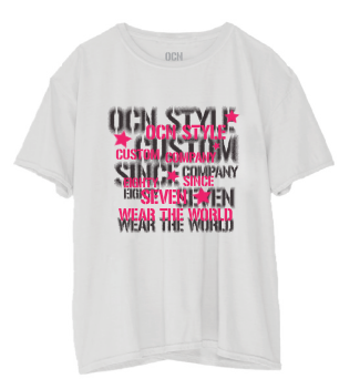 Remera Ocn Kids Over Tee Blanco 7022E