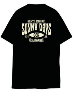 Remera Ocn Kids Original Negro 701Q1