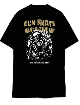 Remera Ocn Kids Original Negro 701R4
