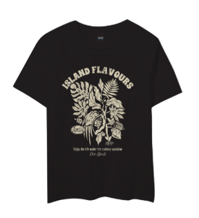 Remera Ocn M Eden Negro 701M2