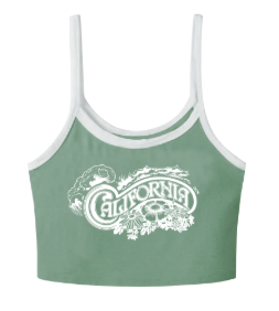 Musculosa Ocn M Terra Combinado Verde/Blanco