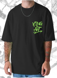 Remera King Of Art H Urban Shirt Negro 701F1