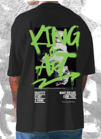 Remera King Of Art H Urban Shirt Negro 701F1