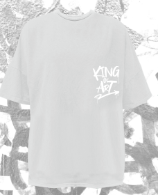 Remera King Of Art H Houston Blanco 7029L