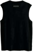 Musculosa Ocn Kids Mullet Negro 701