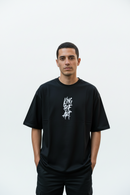Remera King  Of Art Cracked Wash Negro