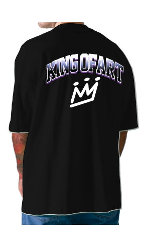 Remera Hombre King Of Art Urban Shirt Negro Z6