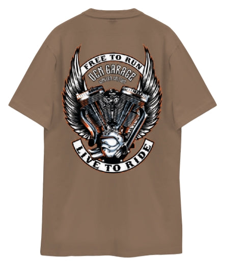 Remera Hombre Ocn Garage Camel A8