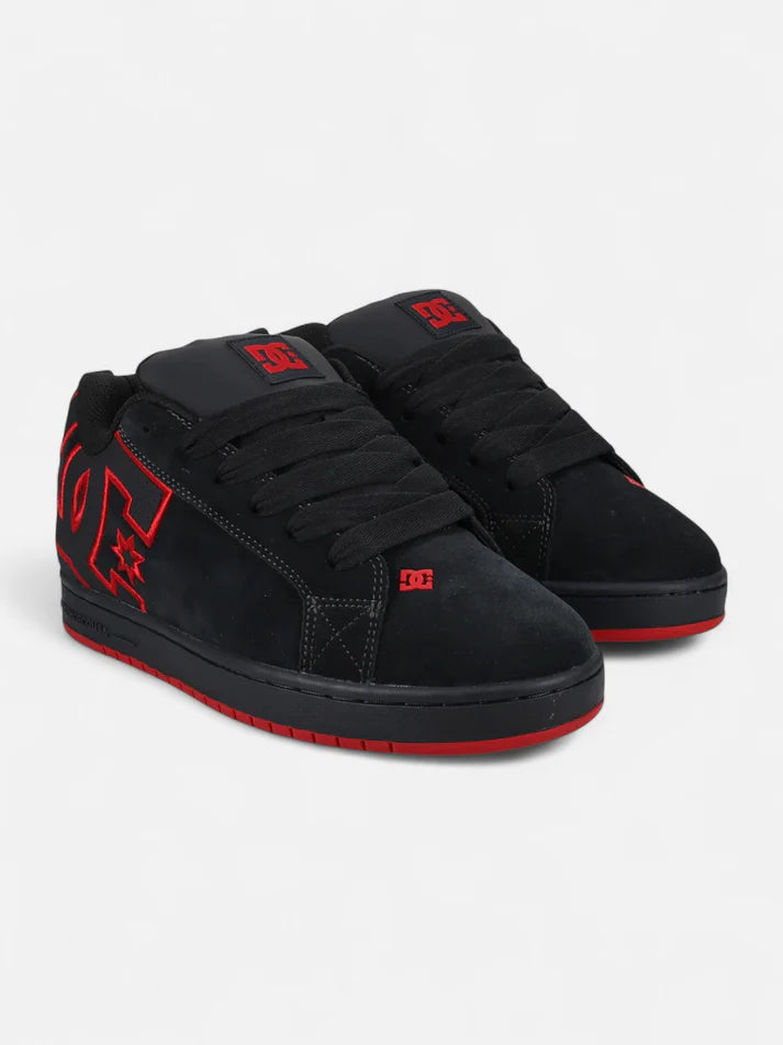 Zapatillas DC Court Graffik Gris Rojo