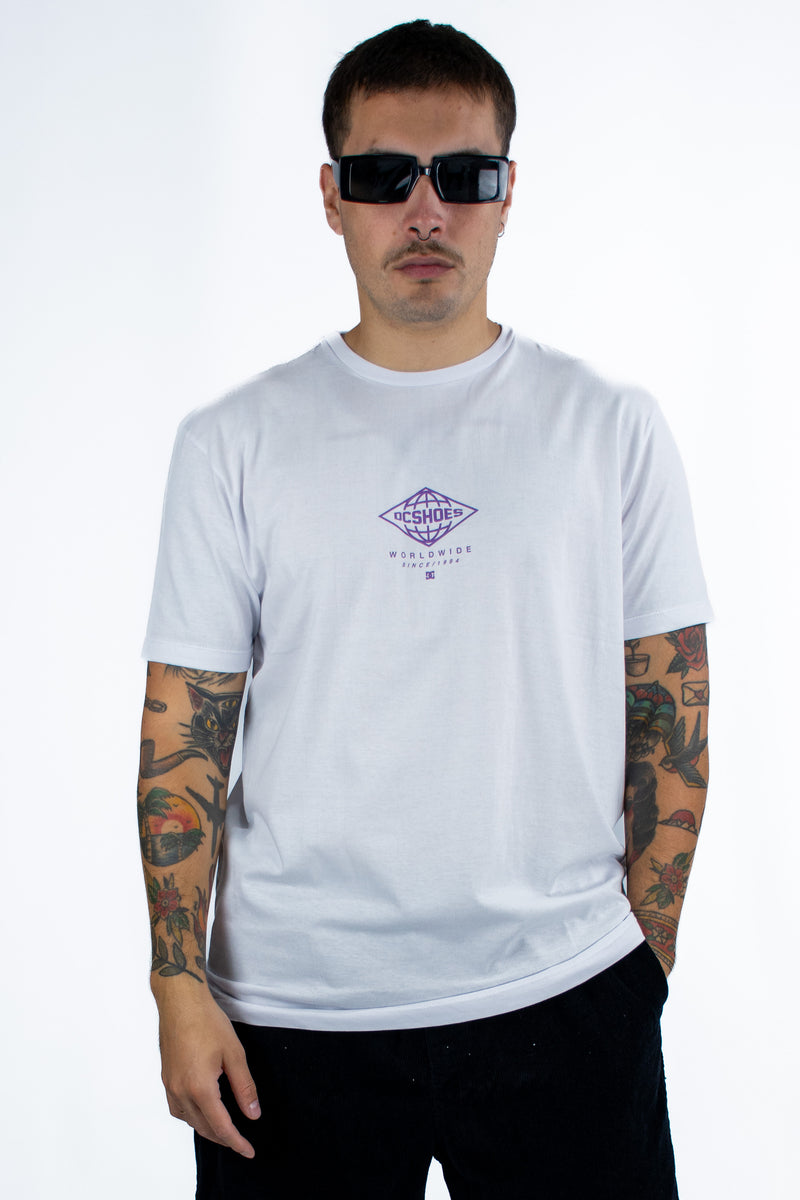 Remera Dc Hombre Mc Outland Blanco