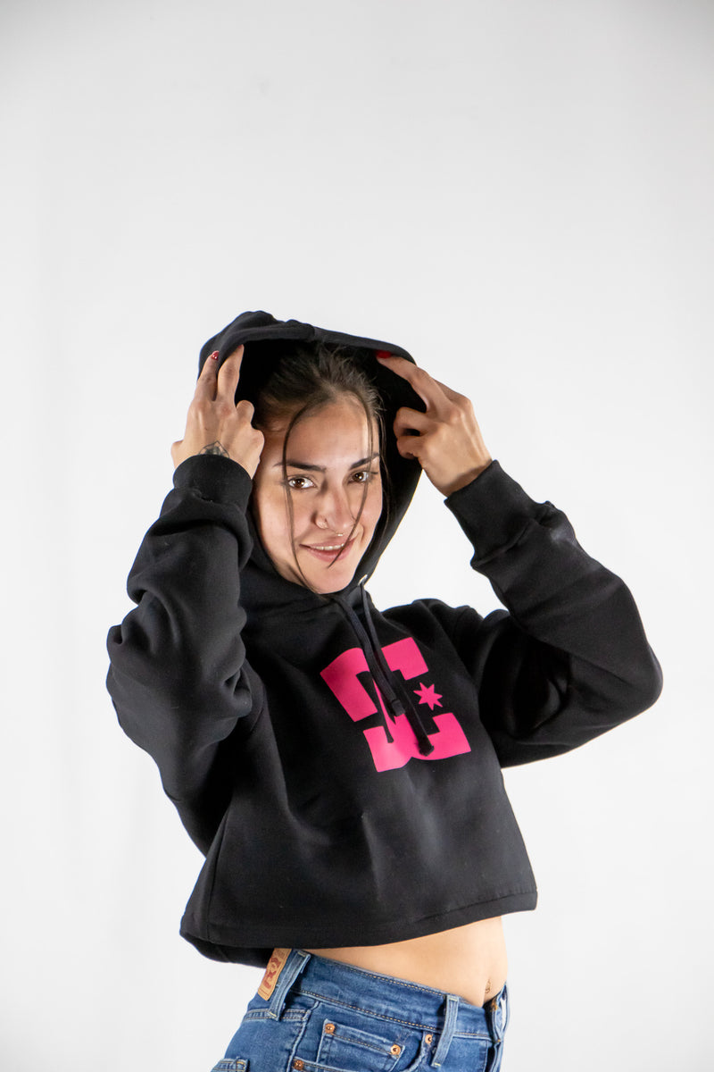 Buzo Dc Cang Cropped 2 Negro