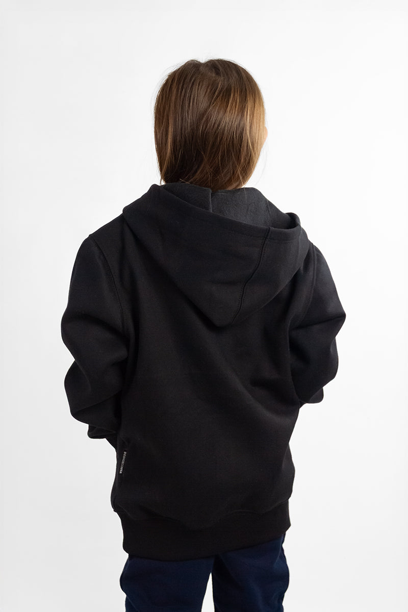 Buzo Dc Canguro Warped Negro KIDS