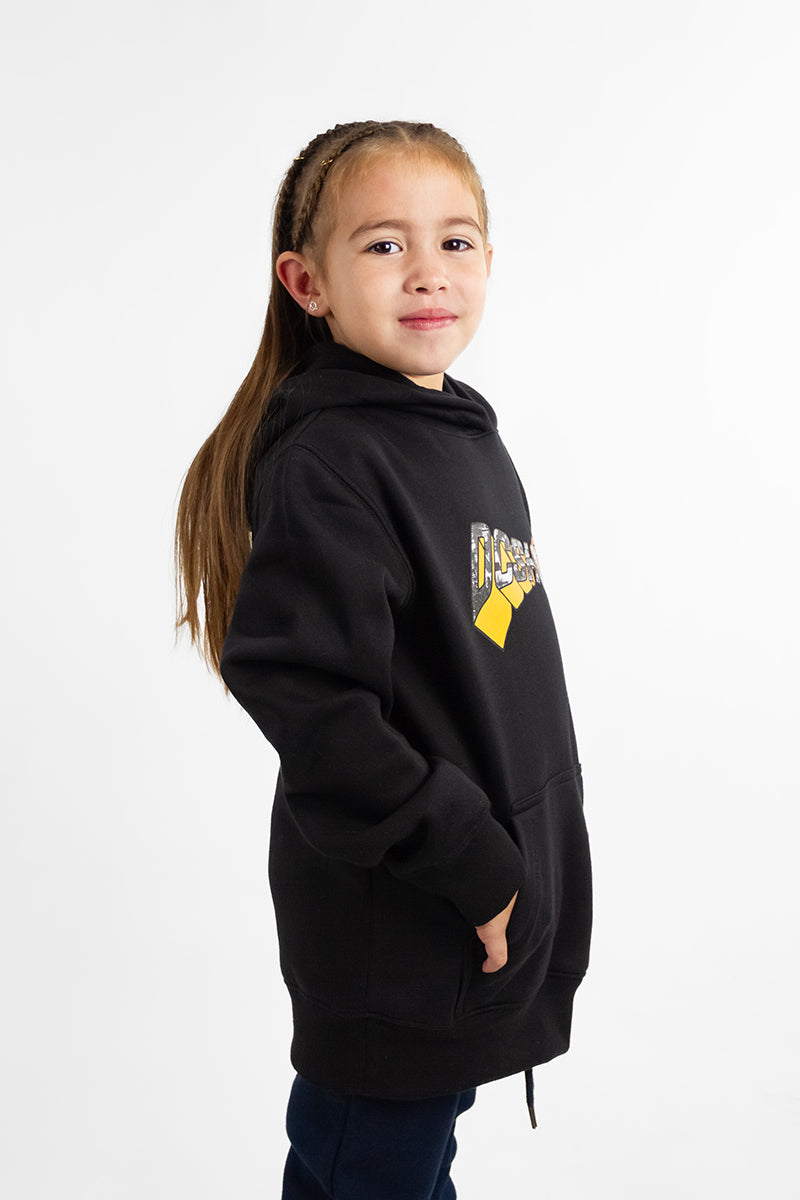 Buzo Dc Canguro Warped Negro KIDS
