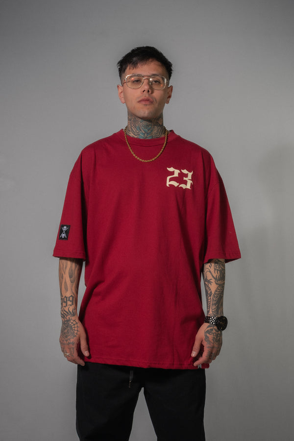 Remera Dos Padres Unisex Oversize 251 puro bordo