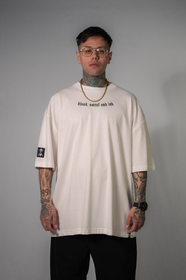 Remera Dos Padres Unisex Oversize 265 Blanco