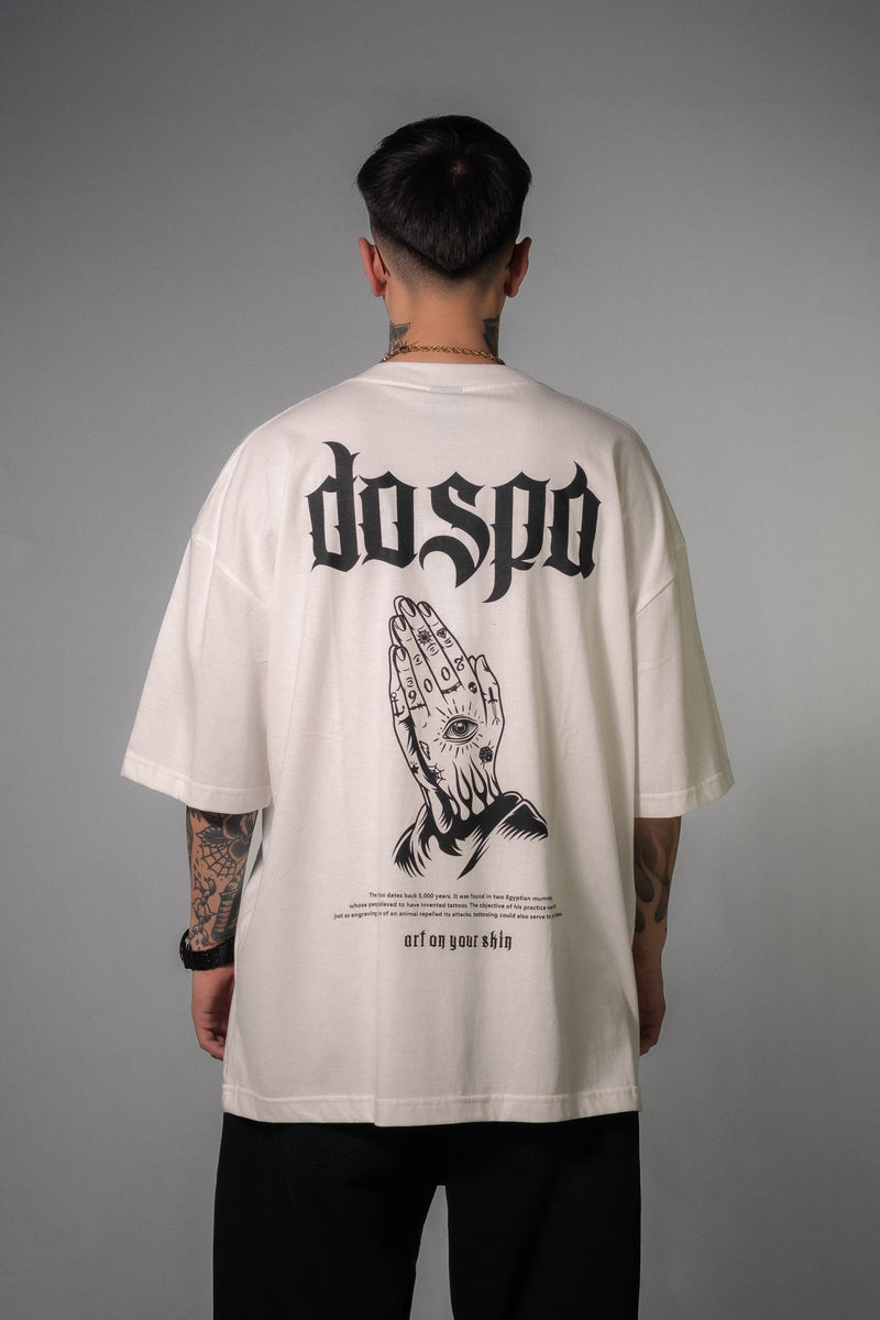 Remera Dos Padres Unisex Oversize 265 Blanco